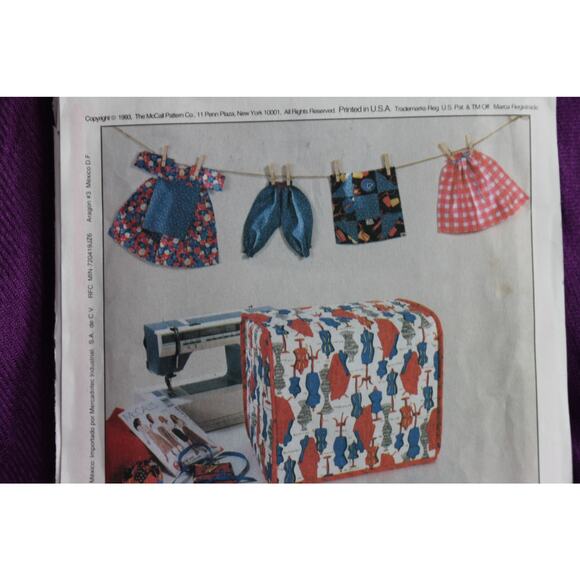 McCalls 6903 pattern sewing caddy thread keeper pincushion traveling sewing kit - Picture 4 of 5